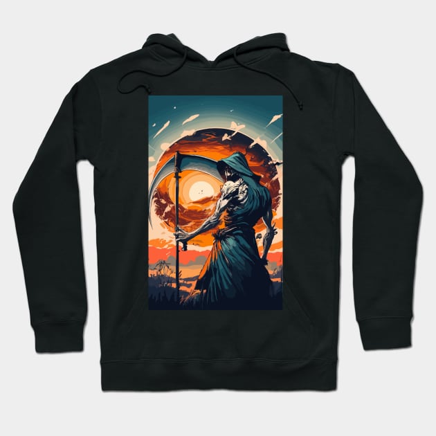 Death with scythe ending humanity Hoodie by NegVibe